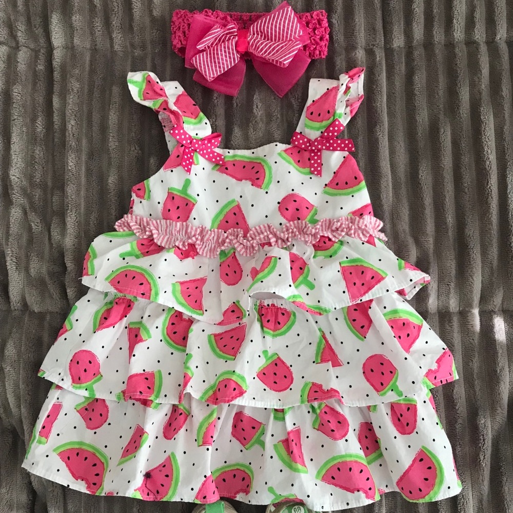 12 Month Watermelon Dress / Outfit